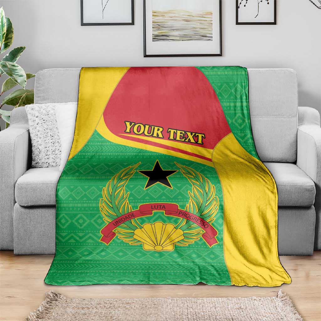 Personalised Afro Guinea Bissau Blanket Coat Of Arms Mix African Pattern