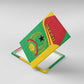 Personalised Afro Guinea Bissau Canvas Wall Art Coat Of Arms Mix African Pattern
