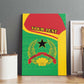 Personalised Afro Guinea Bissau Canvas Wall Art Coat Of Arms Mix African Pattern