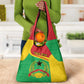 Personalised Afro Guinea Bissau Grocery Bag Coat Of Arms Mix African Pattern