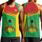 Personalised Afro Guinea Bissau Men Tank Top Coat Of Arms Mix African Pattern