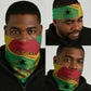Personalised Afro Guinea Bissau Neck Gaiter Coat Of Arms Mix African Pattern LT15