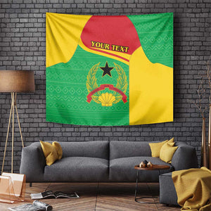 Personalised Afro Guinea Bissau Tapestry Coat Of Arms Mix African Pattern