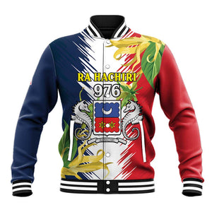 Afro Ra Hachiri 976 Baseball Jacket Coat Of Arms France Flag Style