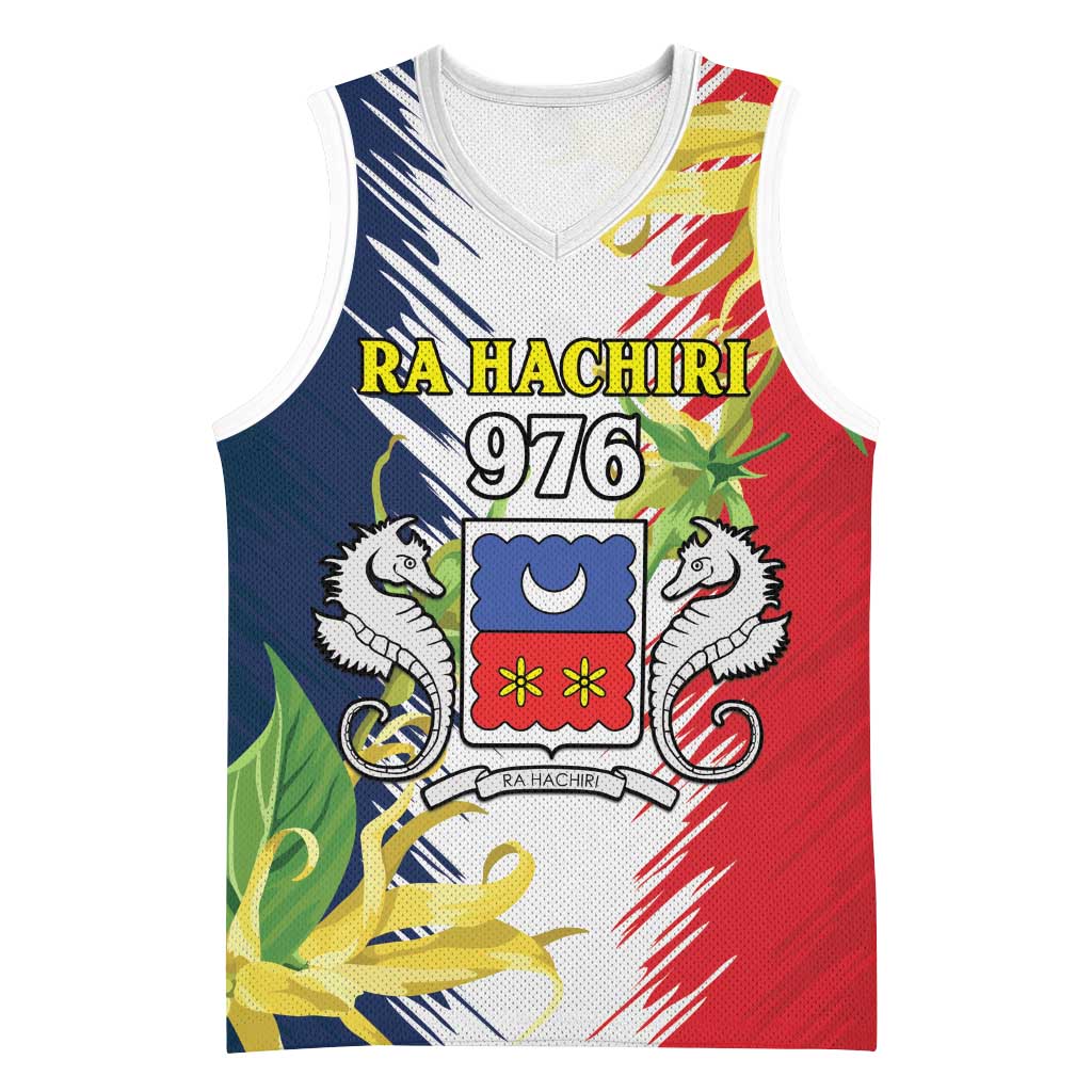 Afro Ra Hachiri 976 Basketball Jersey Coat Of Arms France Flag Style - African Pride