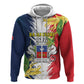 Afro Ra Hachiri 976 Hoodie Coat Of Arms France Flag Style