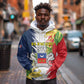 Afro Ra Hachiri 976 Hoodie Coat Of Arms France Flag Style