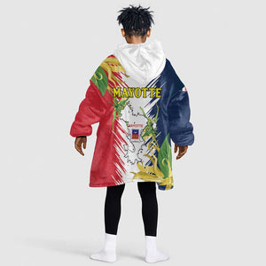 Afro Ra Hachiri 976 Kid Wearable Blanket Hoodie Coat Of Arms France Flag Style