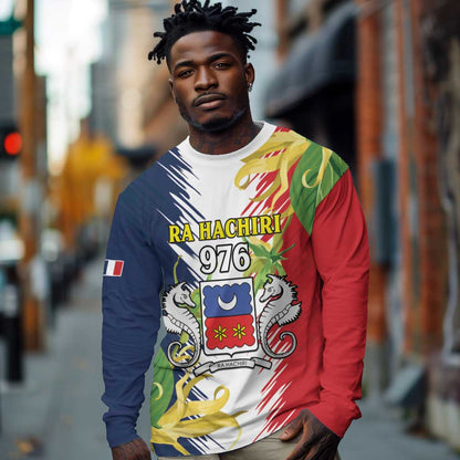 Afro Ra Hachiri 976 Long Sleeve Shirt Coat Of Arms France Flag Style