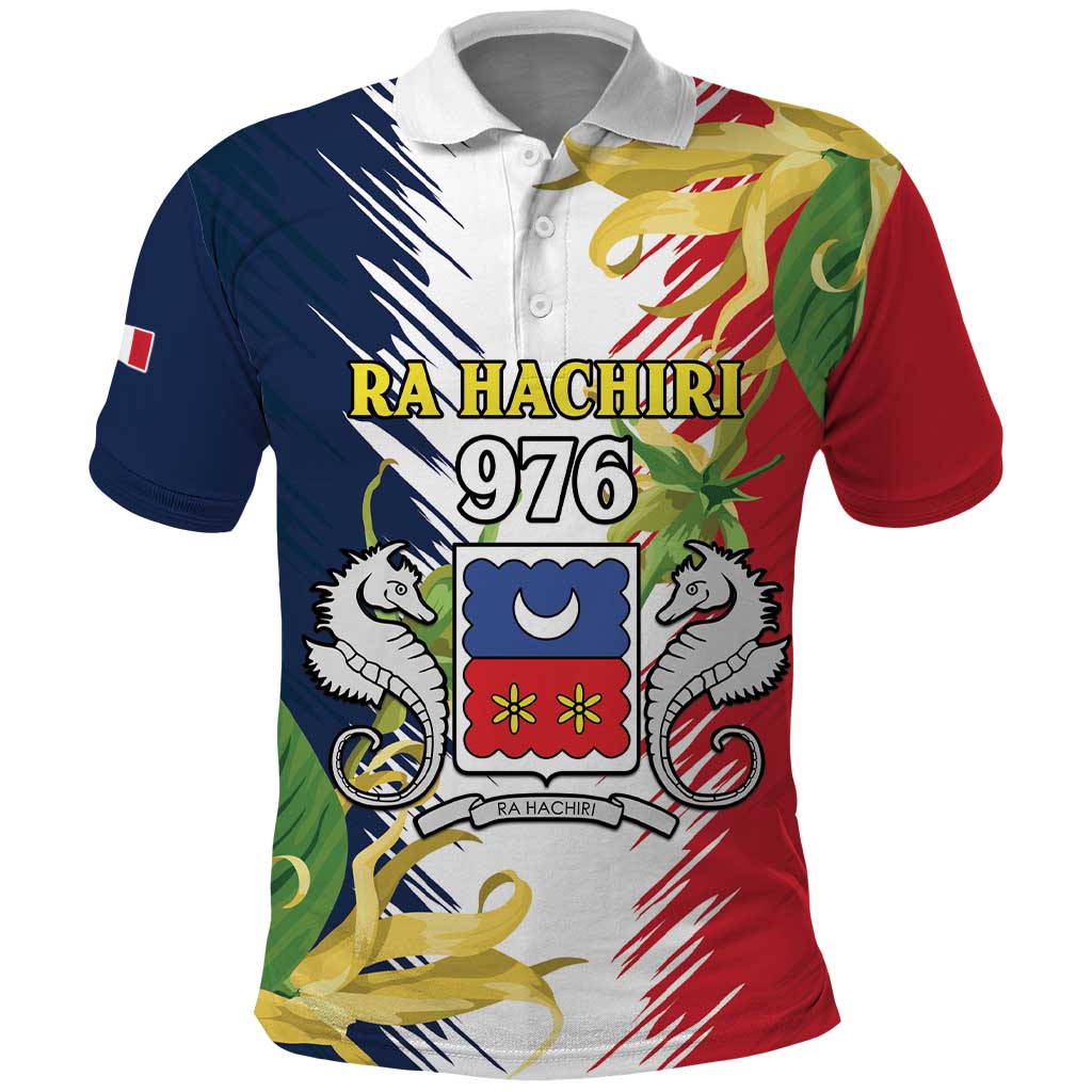 Afro Ra Hachiri 976 Polo Shirt Coat Of Arms France Flag Style