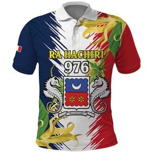 Afro Ra Hachiri 976 Polo Shirt Coat Of Arms France Flag Style