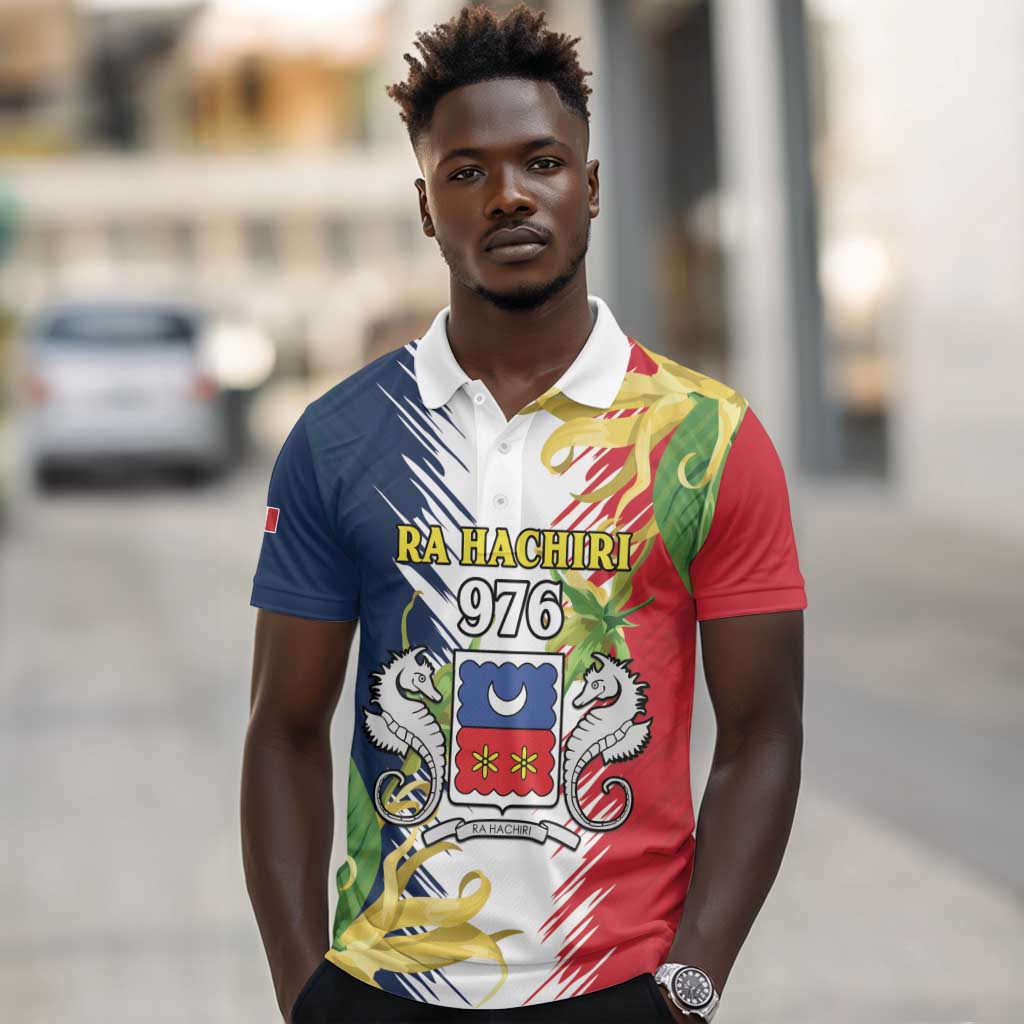 Afro Ra Hachiri 976 Polo Shirt Coat Of Arms France Flag Style