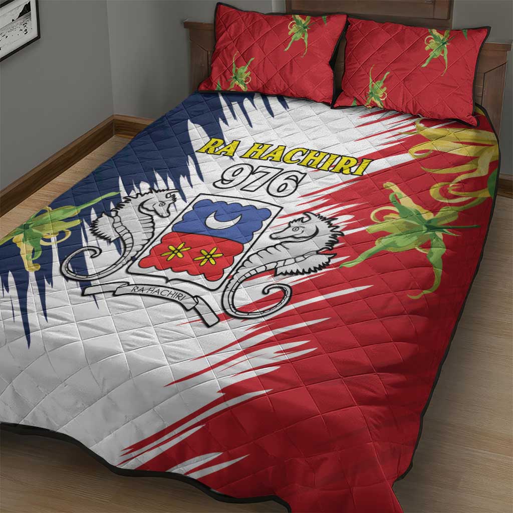 Afro Ra Hachiri 976 Quilt Bed Set Coat Of Arms France Flag Style
