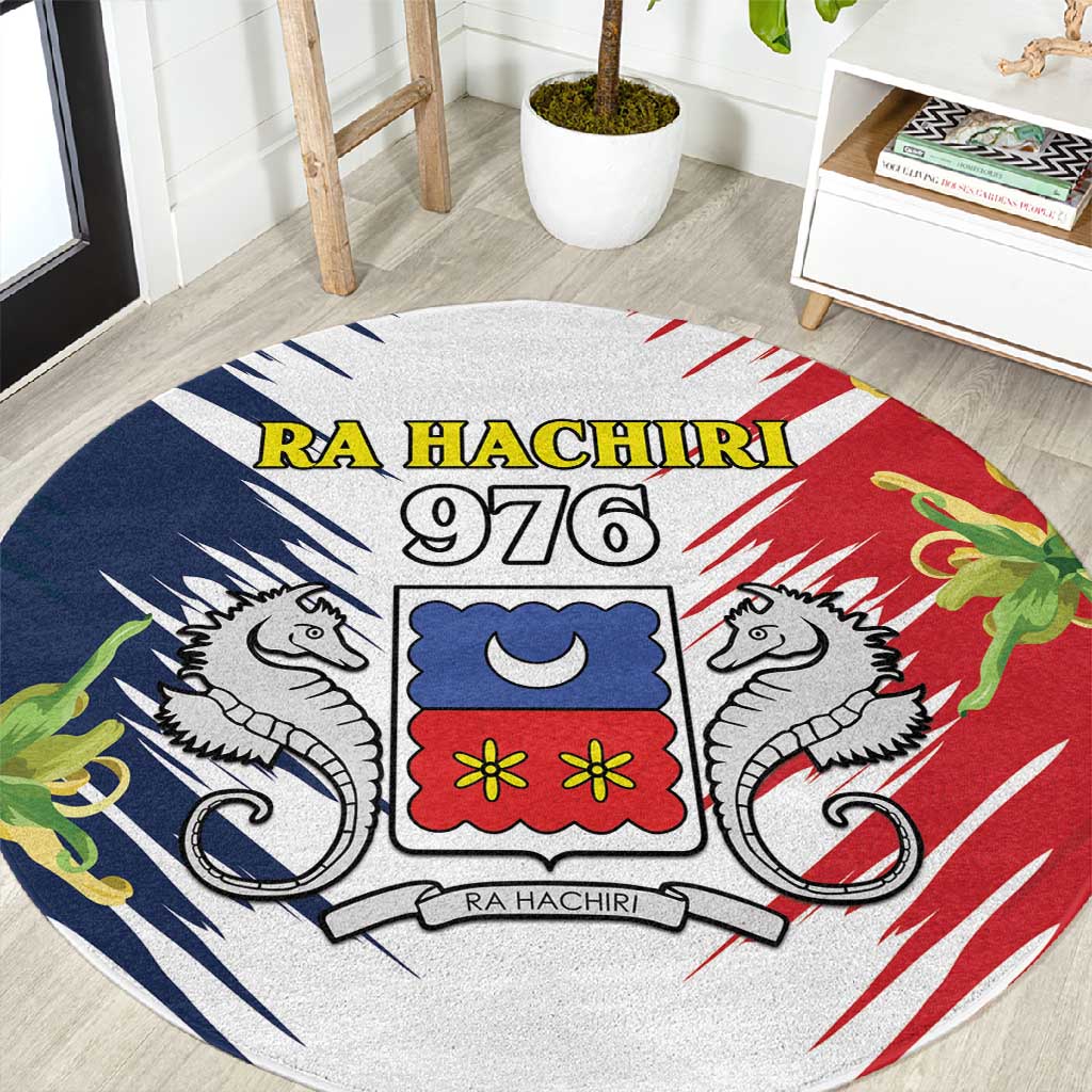 Afro Ra Hachiri 976 Round Carpet Coat Of Arms France Flag Style