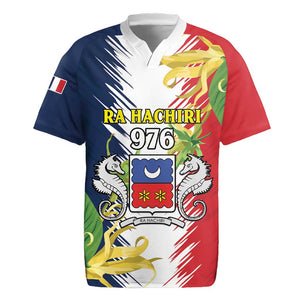 Afro Ra Hachiri 976 Rugby Jersey Coat Of Arms France Flag Style