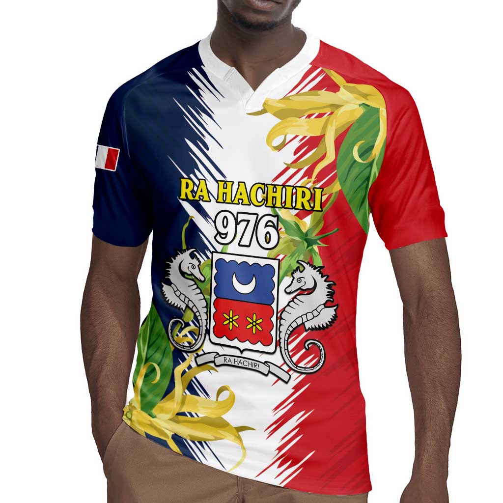 Afro Ra Hachiri 976 Rugby Jersey Coat Of Arms France Flag Style