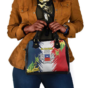 Afro Ra Hachiri 976 Shoulder Handbag Coat Of Arms France Flag Style