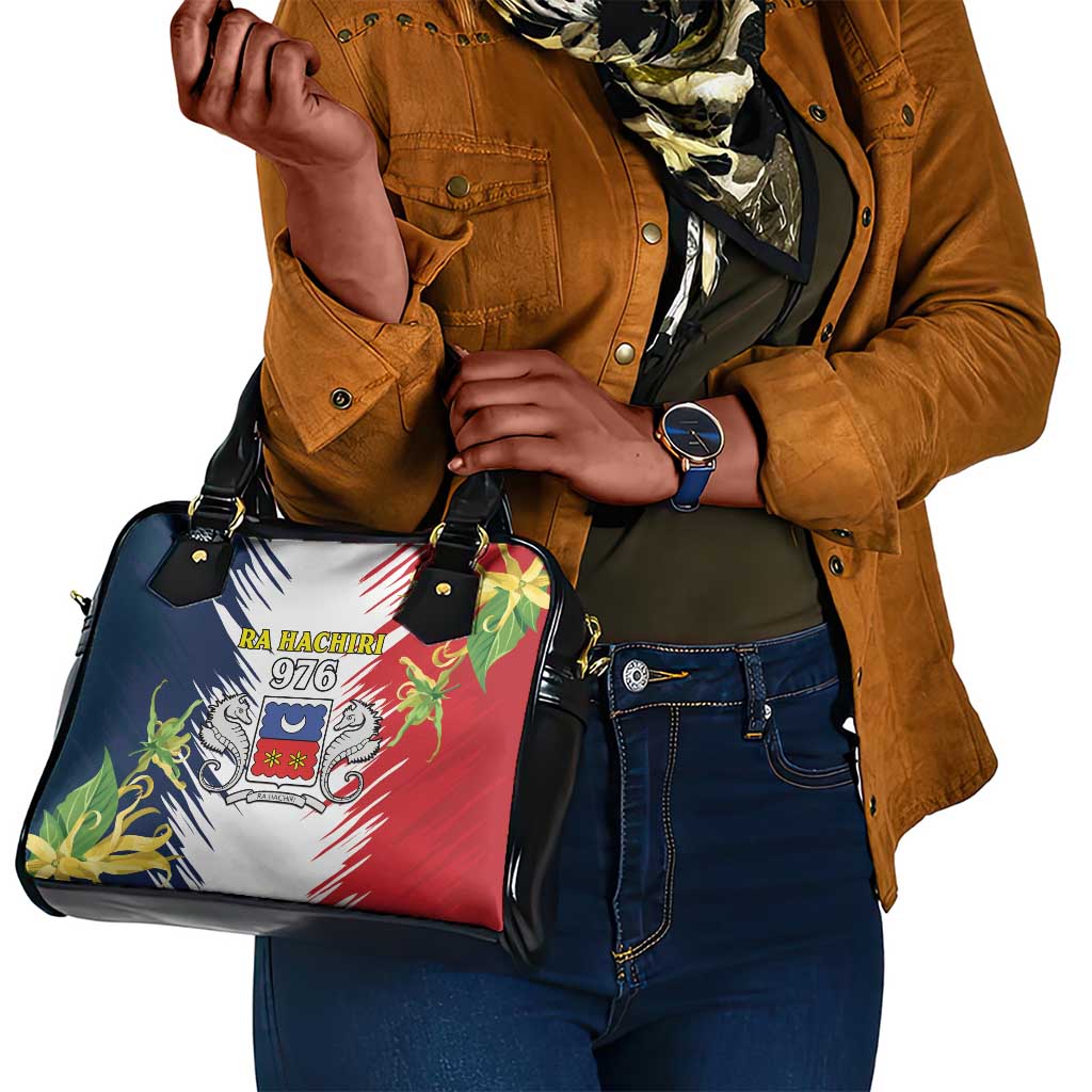 Afro Ra Hachiri 976 Shoulder Handbag Coat Of Arms France Flag Style