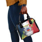 Afro Ra Hachiri 976 Shoulder Handbag Coat Of Arms France Flag Style