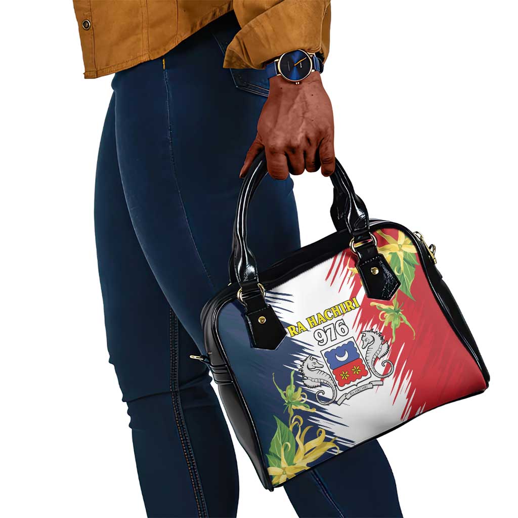 Afro Ra Hachiri 976 Shoulder Handbag Coat Of Arms France Flag Style