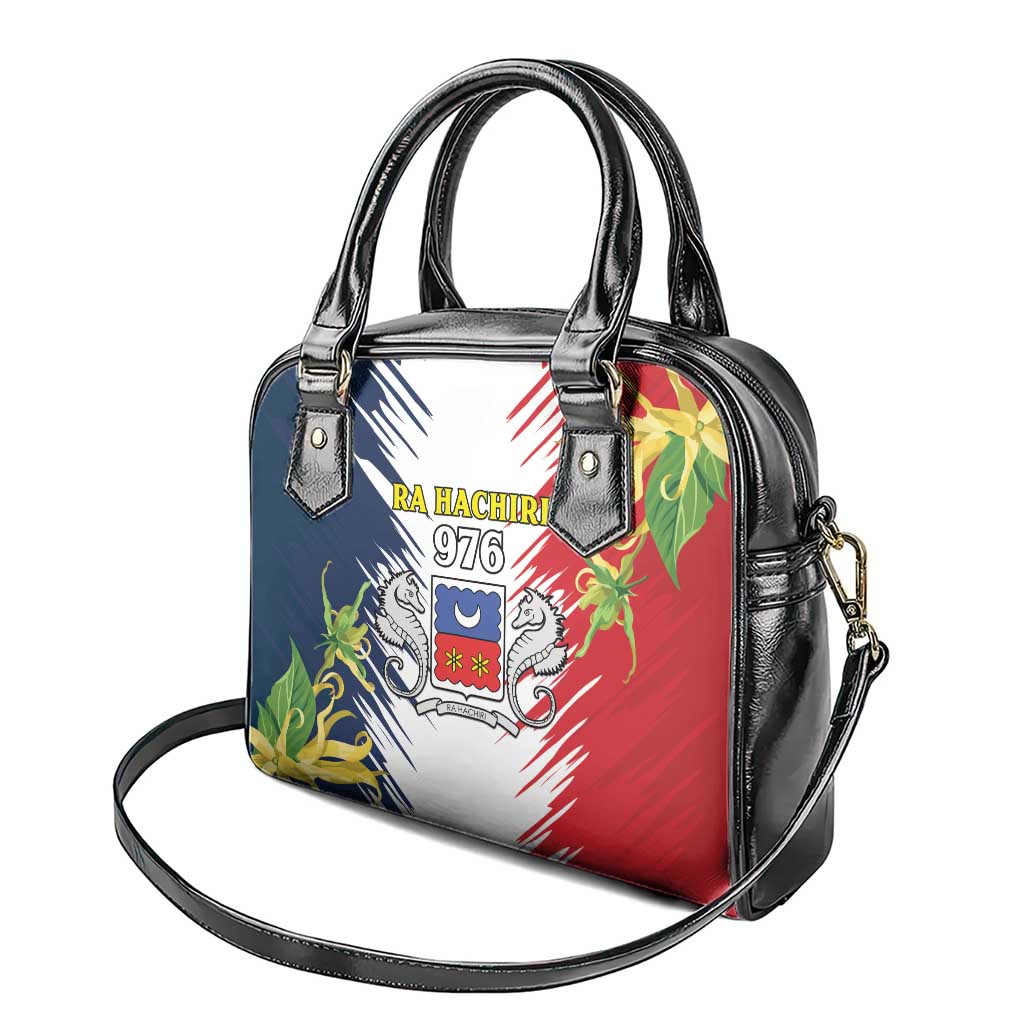 Afro Ra Hachiri 976 Shoulder Handbag Coat Of Arms France Flag Style