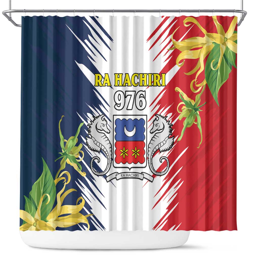 Afro Ra Hachiri 976 Shower Curtain Coat Of Arms France Flag Style