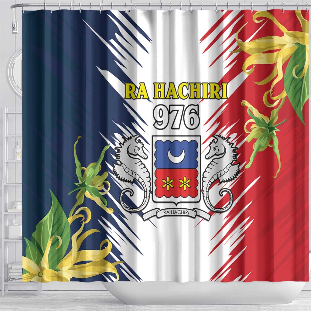 Afro Ra Hachiri 976 Shower Curtain Coat Of Arms France Flag Style