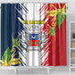 Afro Ra Hachiri 976 Shower Curtain Coat Of Arms France Flag Style