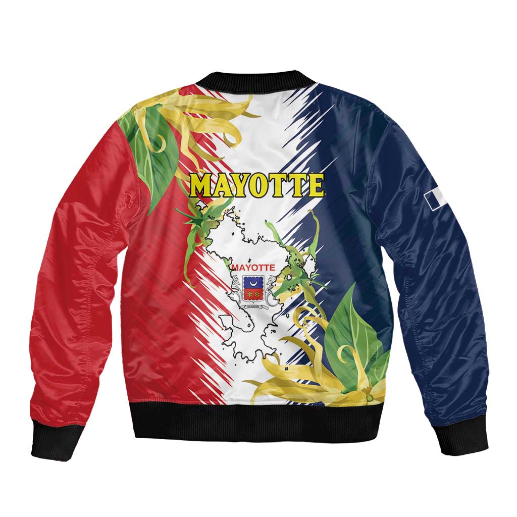 Afro Ra Hachiri 976 Sleeve Zip Bomber Jacket Coat Of Arms France Flag Style