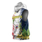 Afro Ra Hachiri 976 Sleeveless Hoodie Coat Of Arms France Flag Style - African Pride