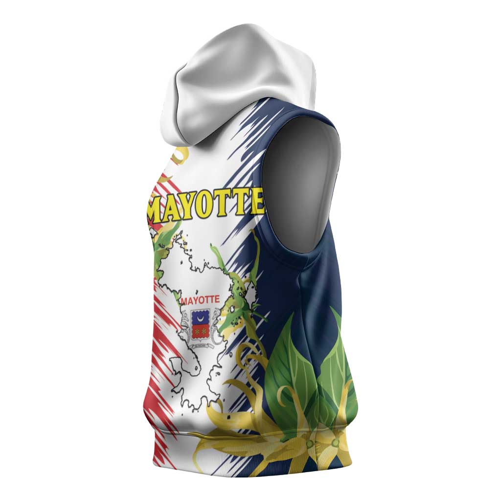 Afro Ra Hachiri 976 Sleeveless Hoodie Coat Of Arms France Flag Style - African Pride