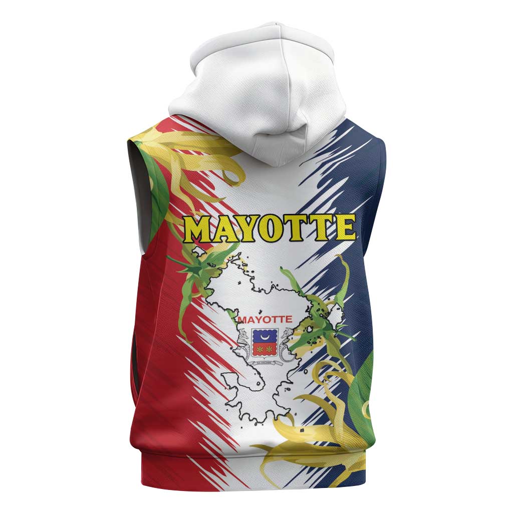Afro Ra Hachiri 976 Sleeveless Zip Hoodie Coat Of Arms France Flag Style - African Pride