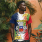 Afro Ra Hachiri 976 T shirt Coat Of Arms France Flag Style