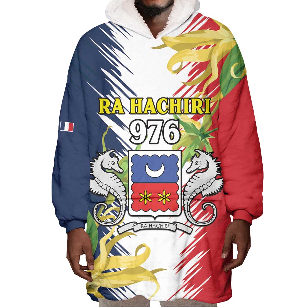 Afro Ra Hachiri 976 Wearable Blanket Hoodie Coat Of Arms France Flag Style