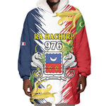 Afro Ra Hachiri 976 Wearable Blanket Hoodie Coat Of Arms France Flag Style