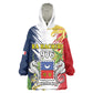 Afro Ra Hachiri 976 Wearable Blanket Hoodie Coat Of Arms France Flag Style