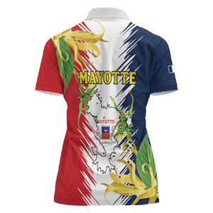 Afro Ra Hachiri 976 Women Polo Shirt Coat Of Arms France Flag Style