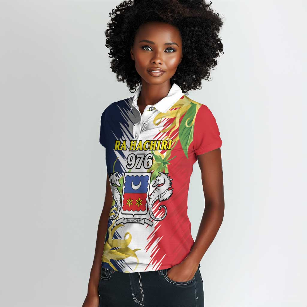 Afro Ra Hachiri 976 Women Polo Shirt Coat Of Arms France Flag Style