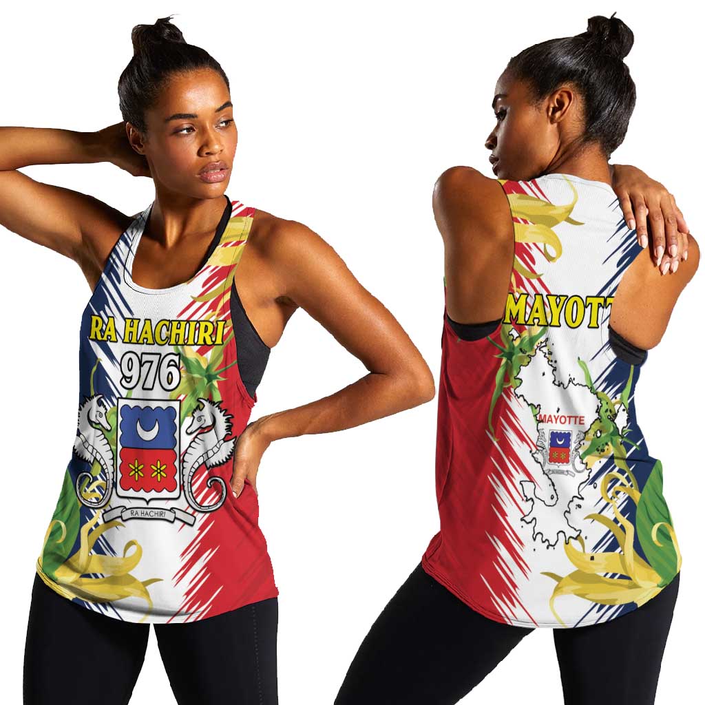 Afro Ra Hachiri 976 Women Racerback Tank Coat Of Arms France Flag Style