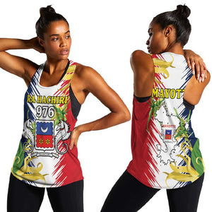 Afro Ra Hachiri 976 Women Racerback Tank Coat Of Arms France Flag Style