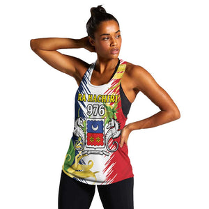 Afro Ra Hachiri 976 Women Racerback Tank Coat Of Arms France Flag Style