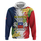 Afro Ra Hachiri 976 Zip Hoodie Coat Of Arms France Flag Style
