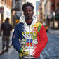 Afro Ra Hachiri 976 Zip Hoodie Coat Of Arms France Flag Style