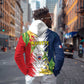 Afro Ra Hachiri 976 Zip Hoodie Coat Of Arms France Flag Style