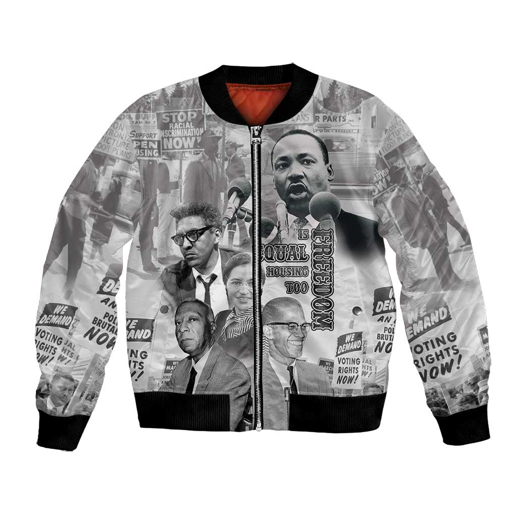 African-American History Month Bomber Jacket Civil Rights Leaders