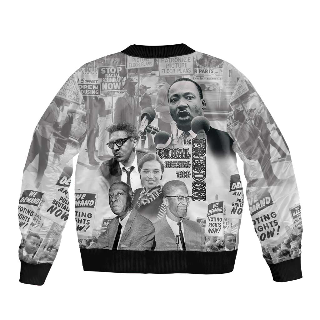 African-American History Month Bomber Jacket Civil Rights Leaders
