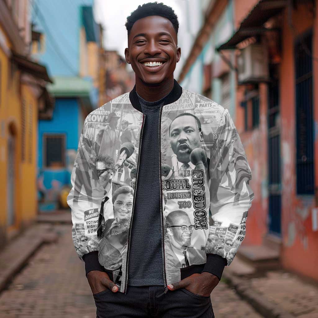 African-American History Month Bomber Jacket Civil Rights Leaders