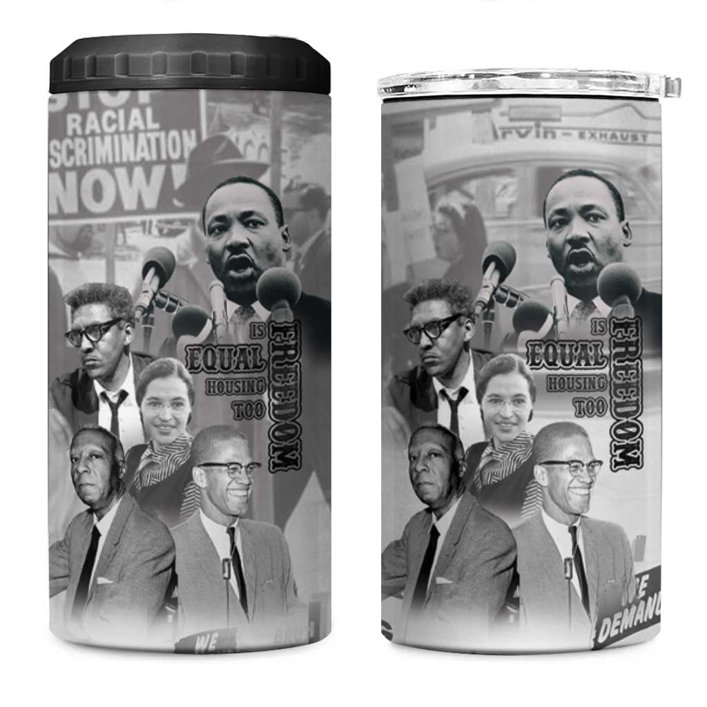 African-American History Month 4 in 1 Can Cooler Tumbler Civil Rights Leaders