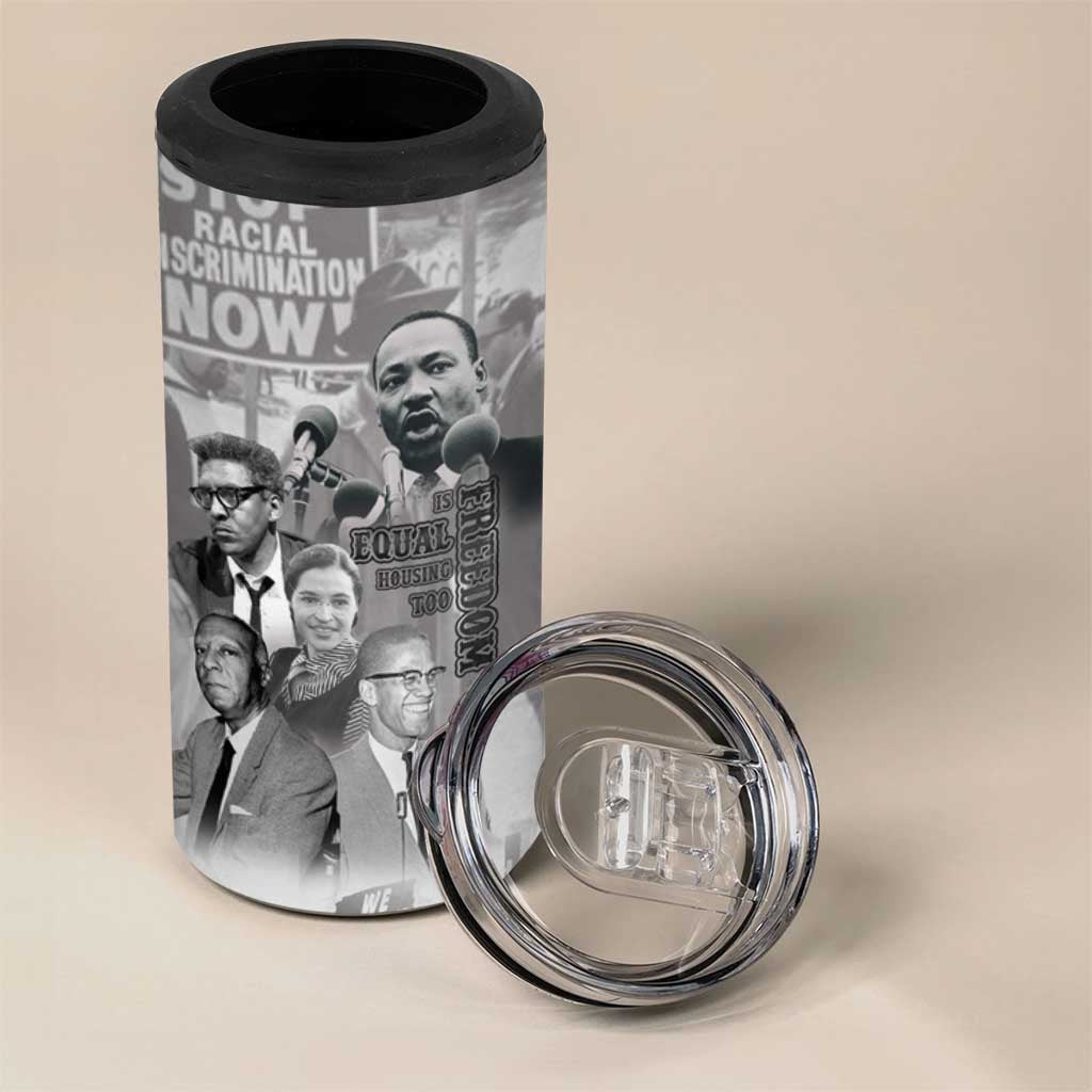 African-American History Month 4 in 1 Can Cooler Tumbler Civil Rights Leaders