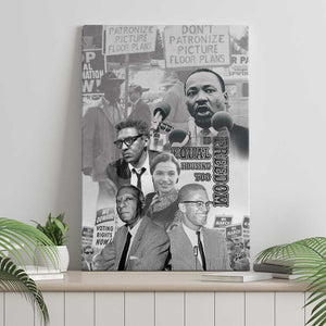 African-American History Month Canvas Wall Art Civil Rights Leaders